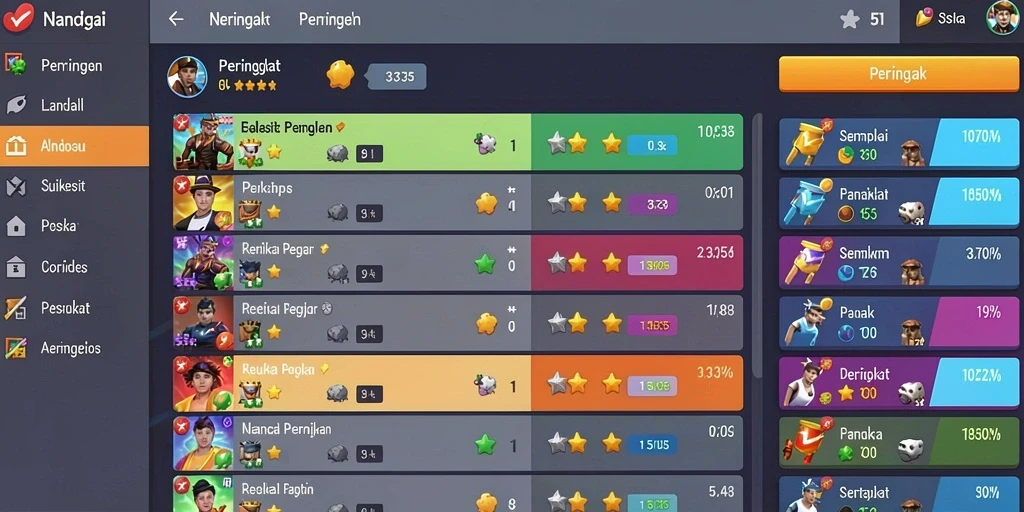 Mode kompetisi online yang menambah tantangan seru.