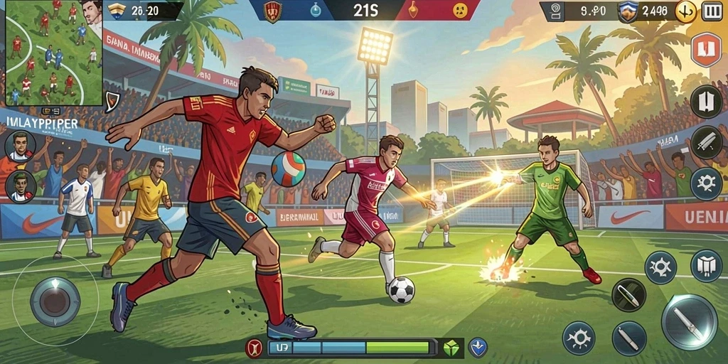Fitur sosial yang memungkinkan interaksi antar pemain.