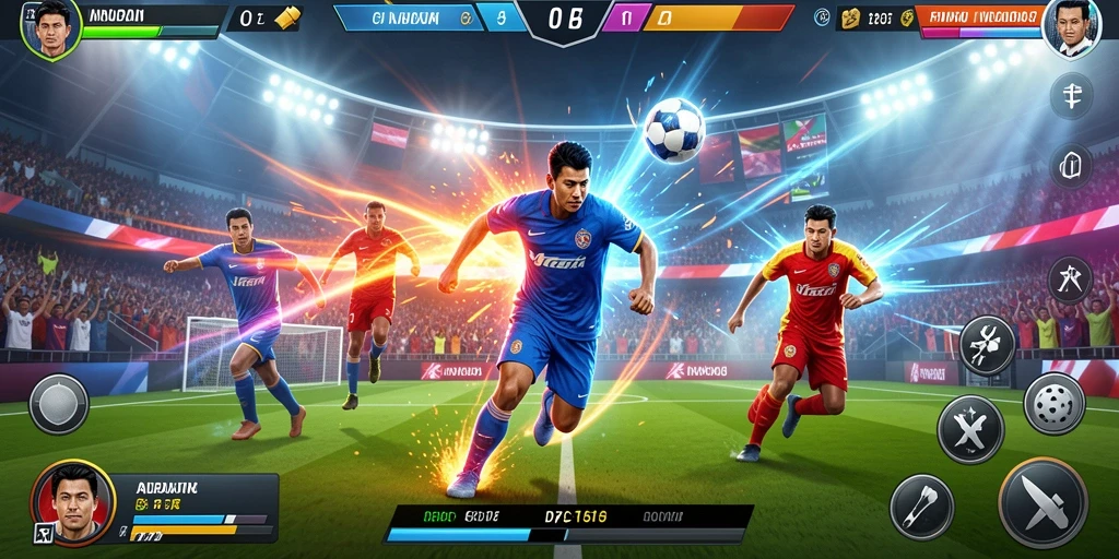 Menampilkan level menara yang menantang.
