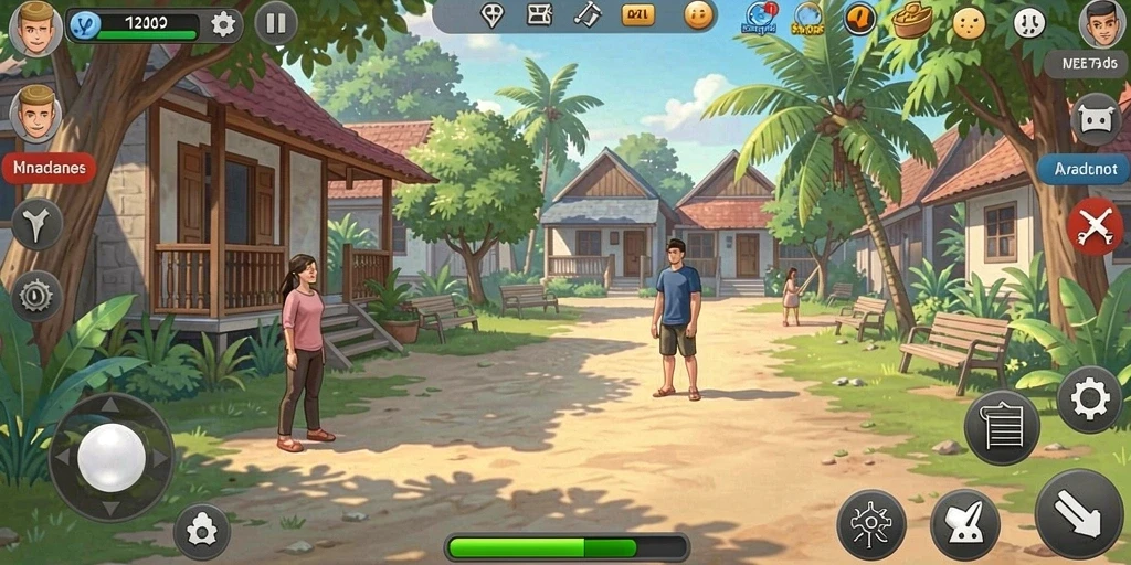 Gameplay yang seru dan menantang di setiap level.