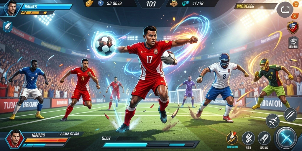 Tangkapan layar ketiga memperlihatkan grafis memukau yang ditawarkan oleh T9999.